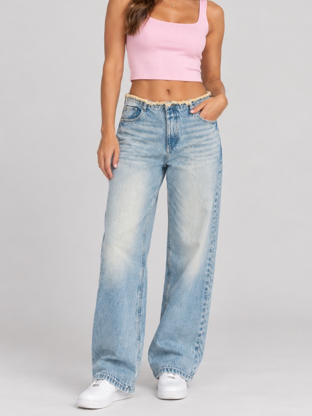 NWT NEW YORKER FB SISTER STARIGHT FIT JEANS SIZE LARGE